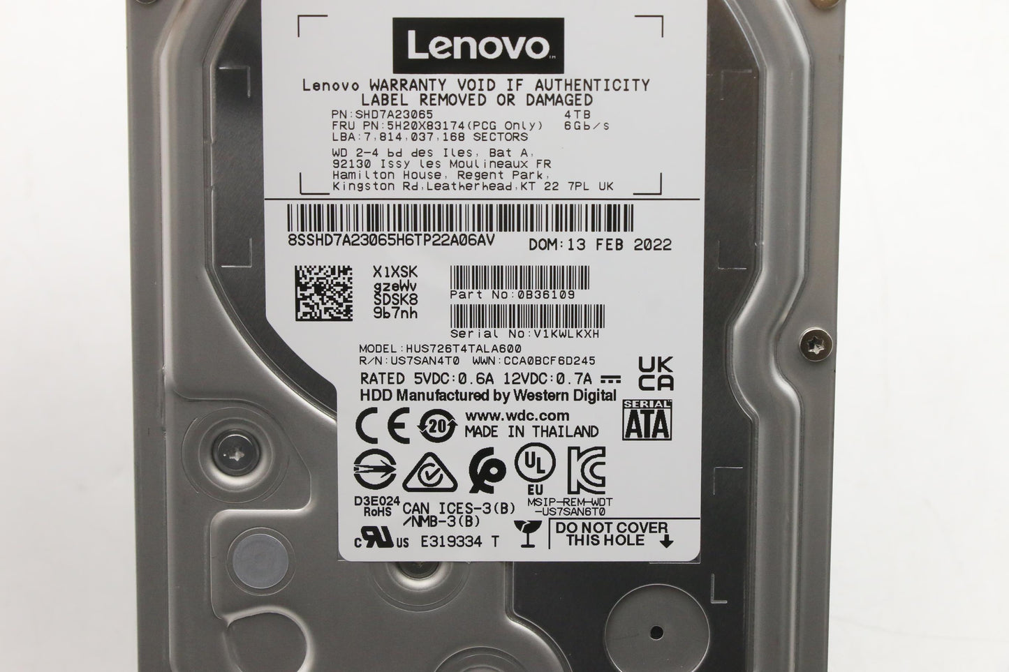 Lenovo Fru Wd 3.5 7.2K Sata 4T? - 5H20X83174