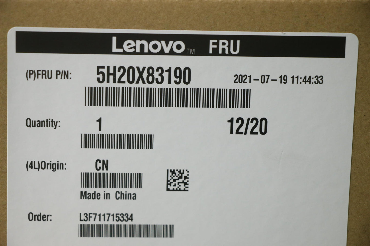 Lenovo Hdd_Asm Fru St 3.5 7.2K Sata 4 - 5H20X83190