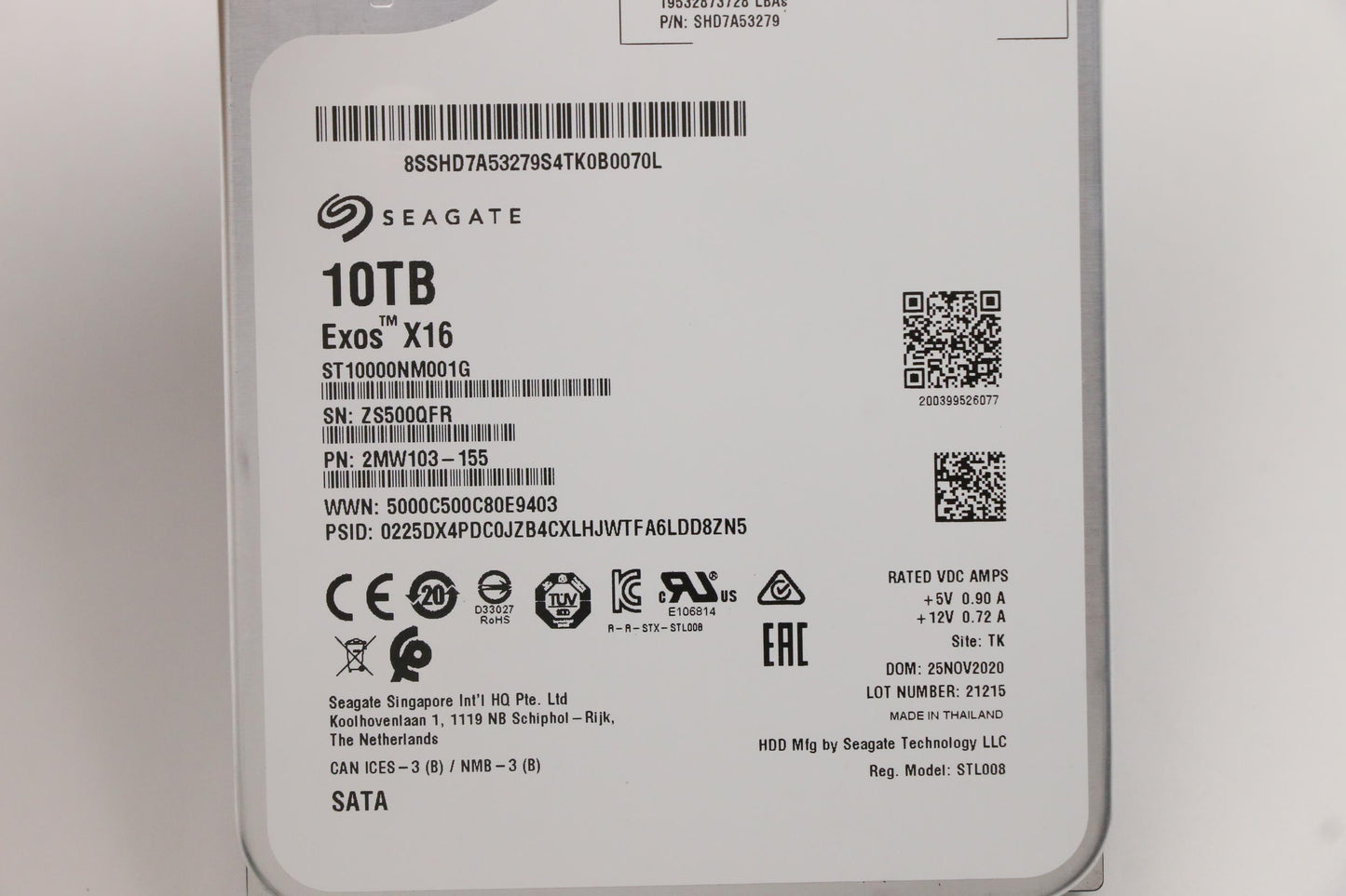 Lenovo Hdd_Asm Fru Seagate 3.5 7.2K S - 5H20X83193