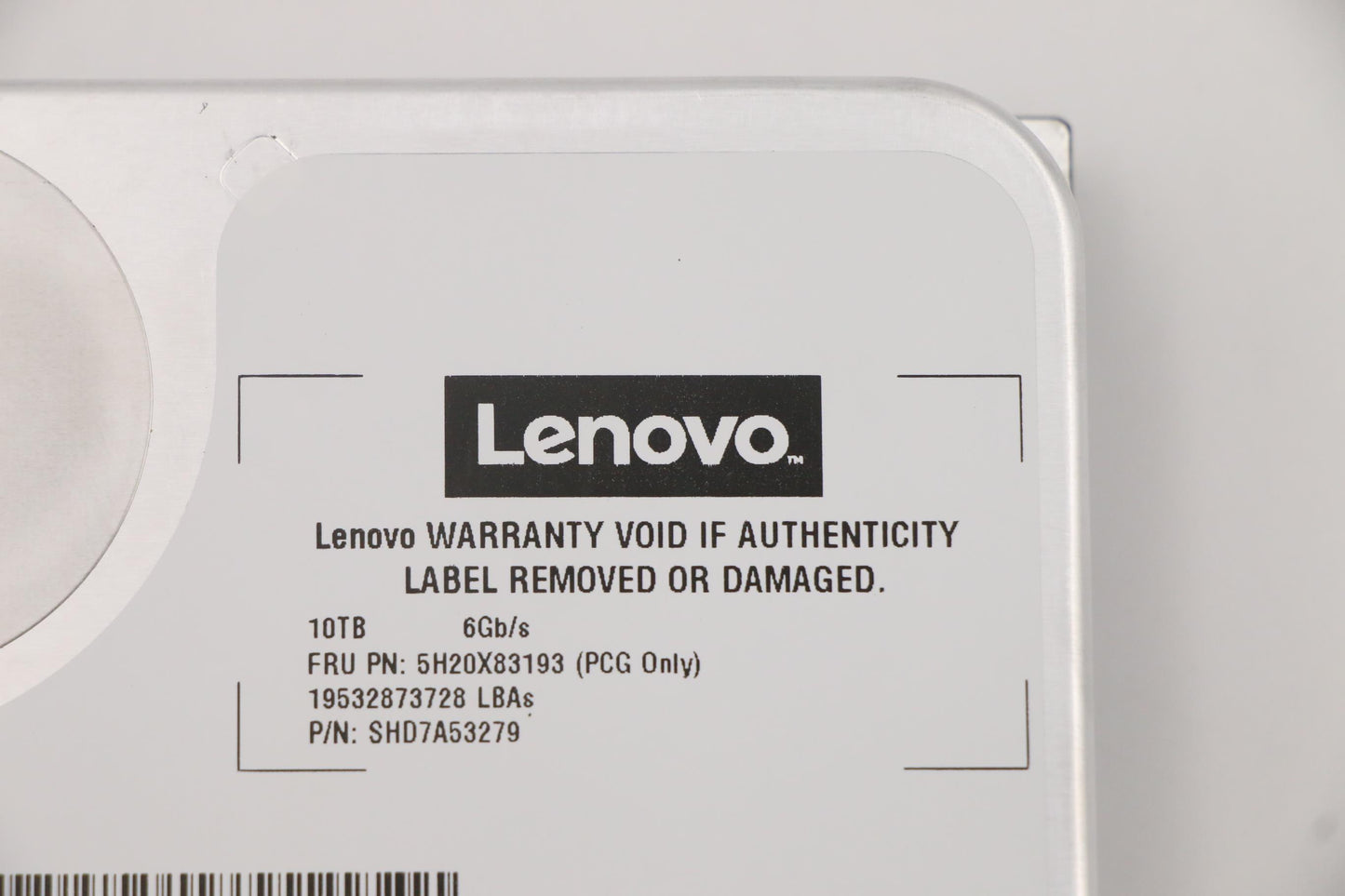 Lenovo Hdd_Asm Fru Seagate 3.5 7.2K S - 5H20X83193