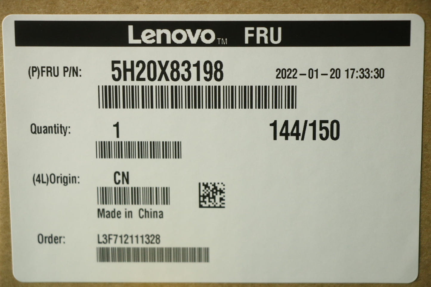 Lenovo Hdd_Asm Fru Tosh 3.5 7.2K Sata - 5H20X83198