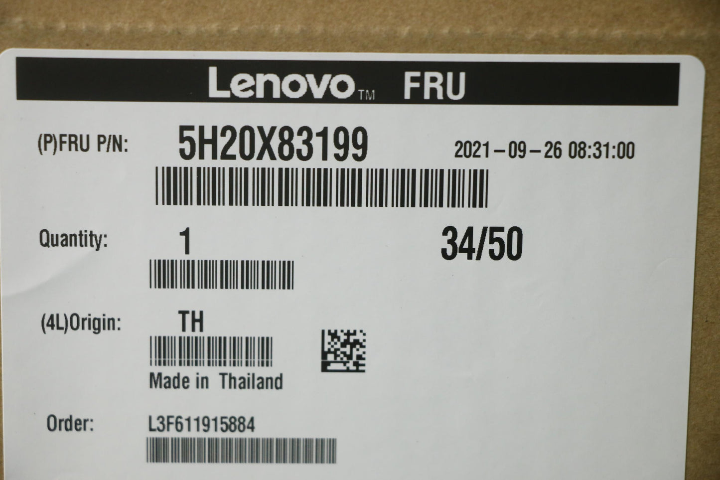 Lenovo Hdd_Asm Fru St 3.5 7.2K Sata 2 - 5H20X83199