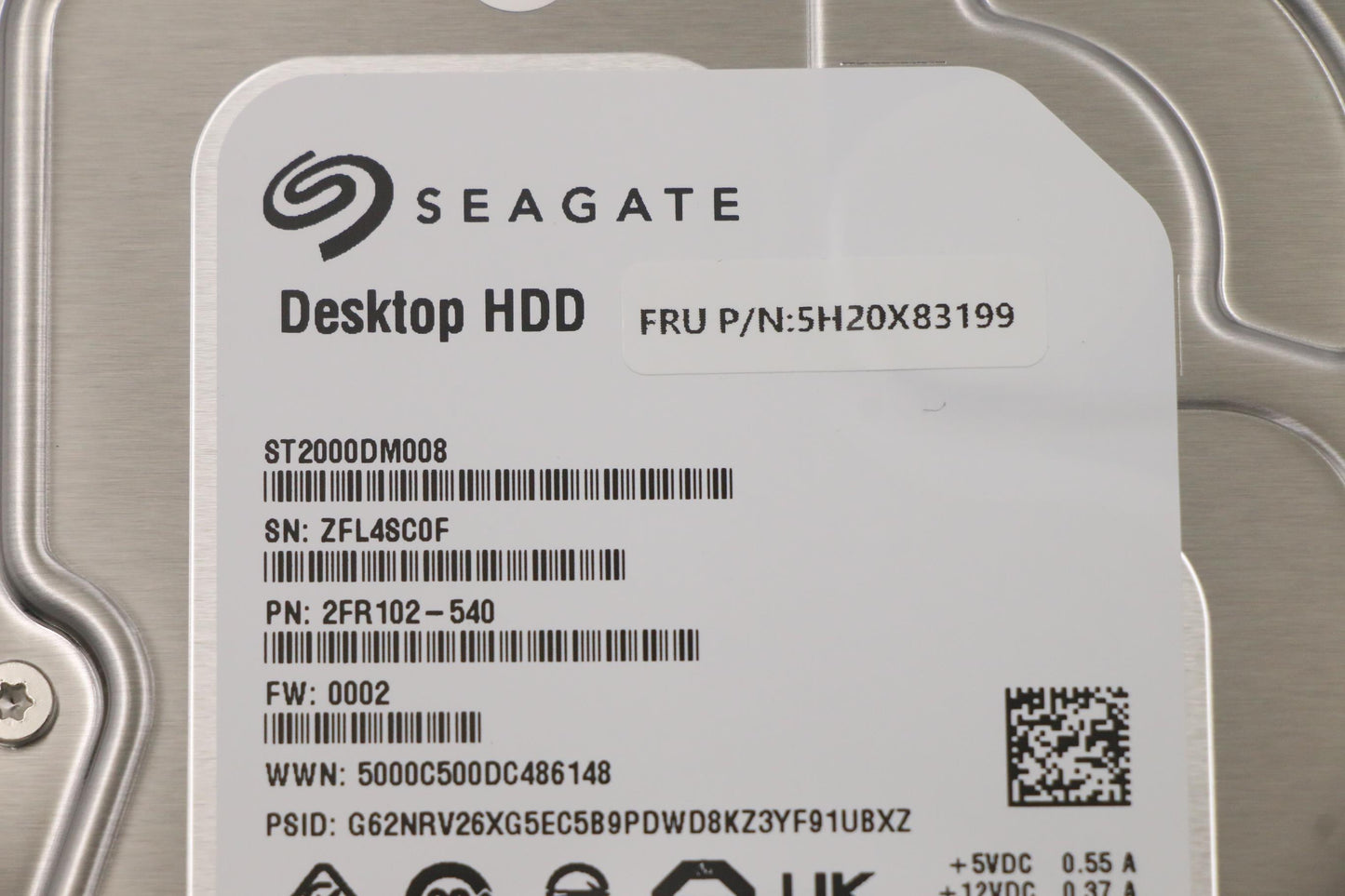 Lenovo Hdd_Asm Fru St 3.5 7.2K Sata 2 - 5H20X83199