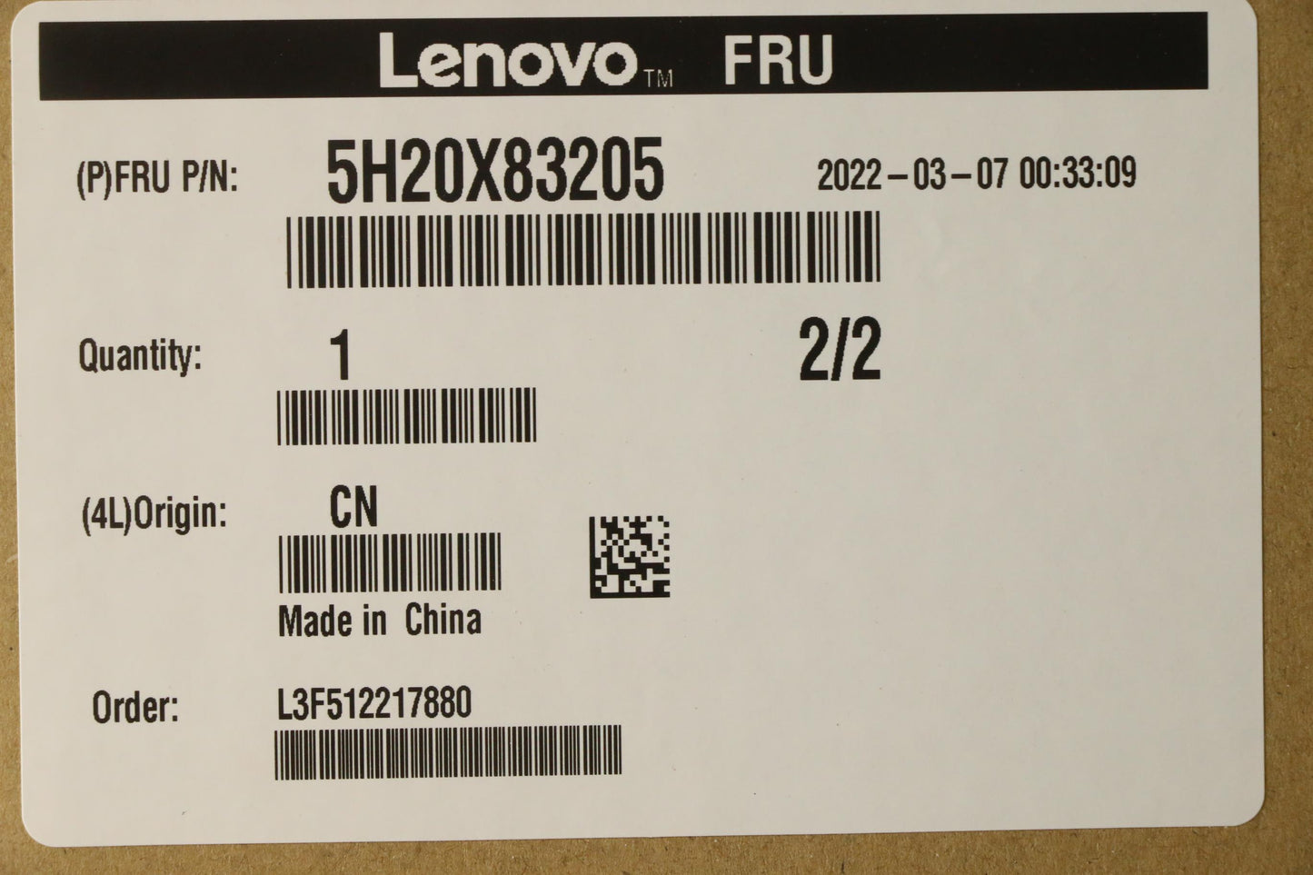 Lenovo Hdd_Asm Fru St 2.5 10K Sas 300 - 5H20X83205