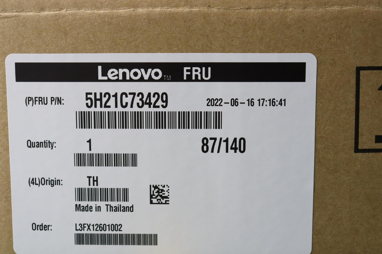 Lenovo Hdd Assembly Fru Wd 3.5 7200 - 5H21C73429