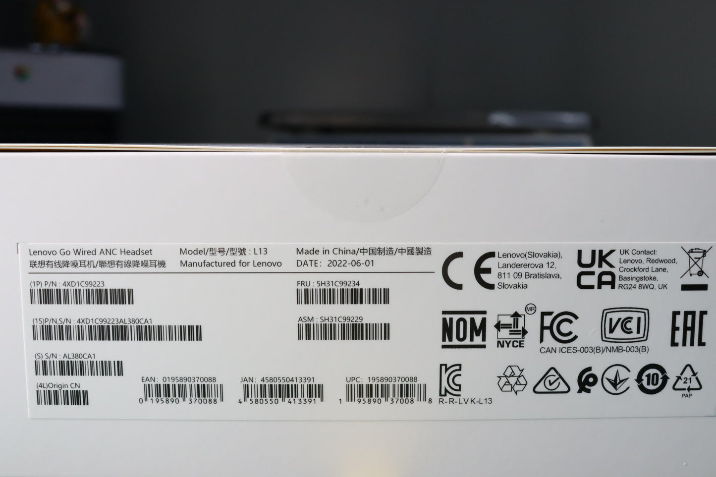 Lenovo Headset Lenovo Go Wired Anc He - 5H31C99234