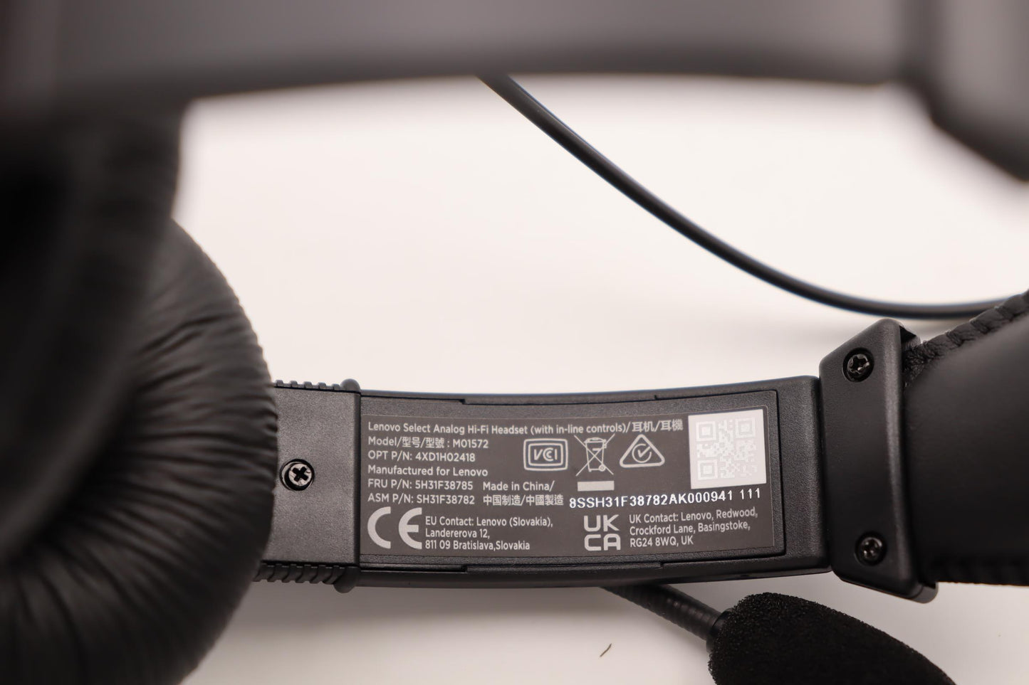 Lenovo Headset Fruselect Analog Heads - 5H31F38785