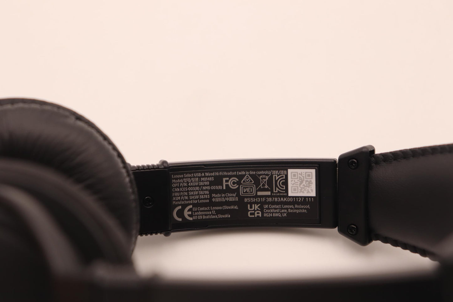 Lenovo Headset Fruselect Usba Headset - 5H31F38786