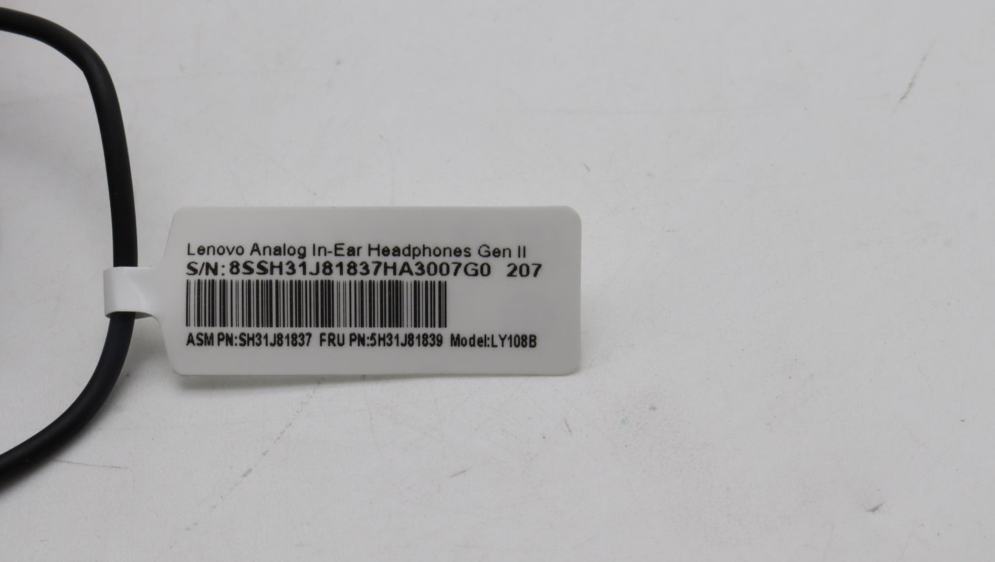 Lenovo Headset Lanalog Headphone Gen - 5H31J81839