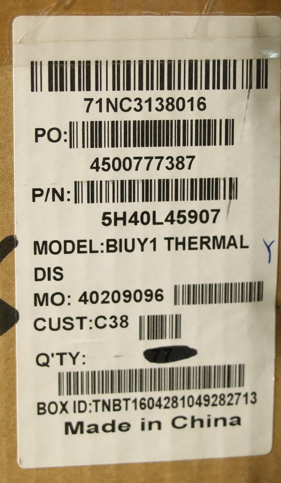 Lenovo Heat Sink, Discrete Graphics - 5H40L45907