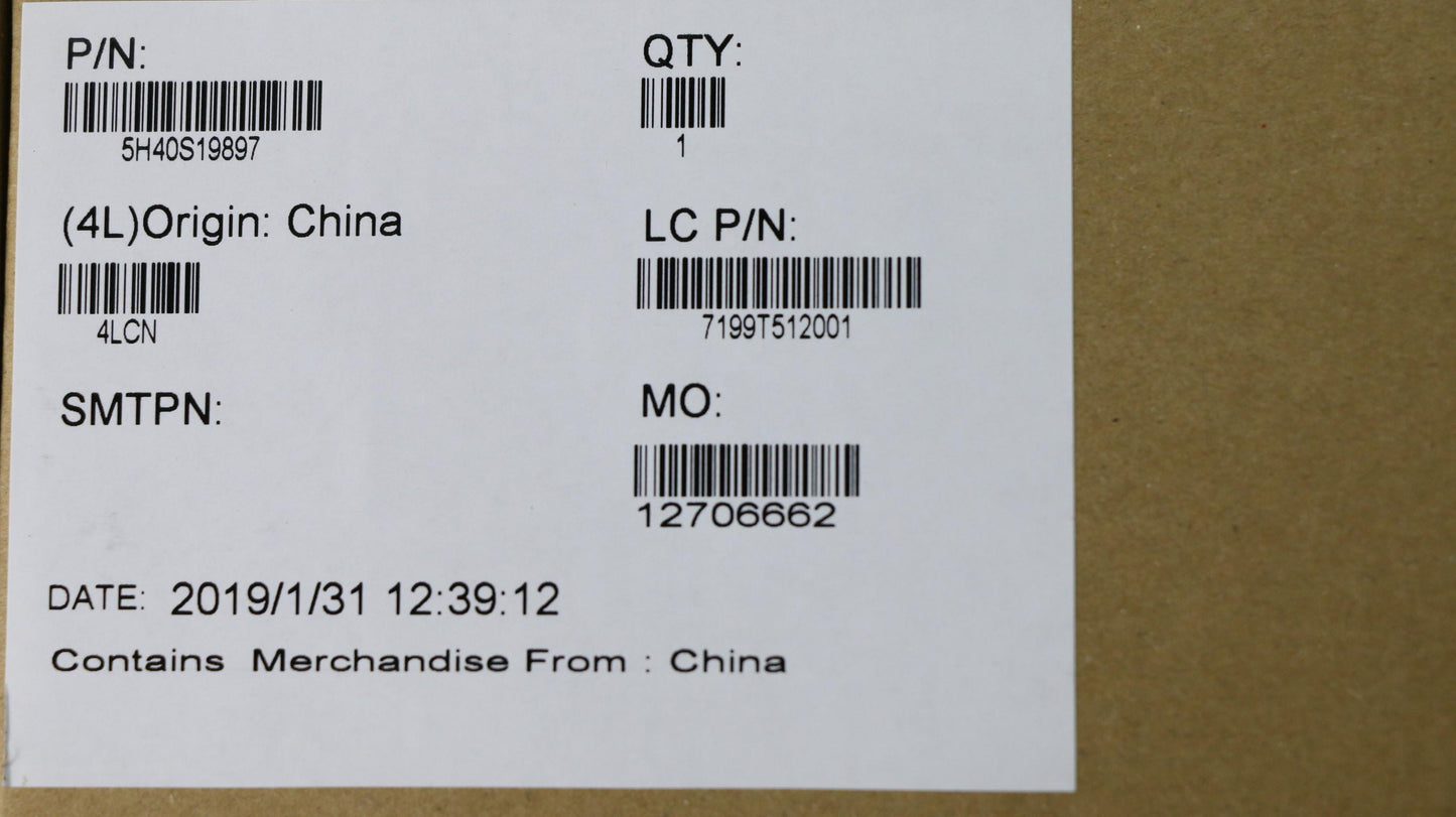 Lenovo Fg540 Thermal Dis_Iwl_Assy - 5H40S19897