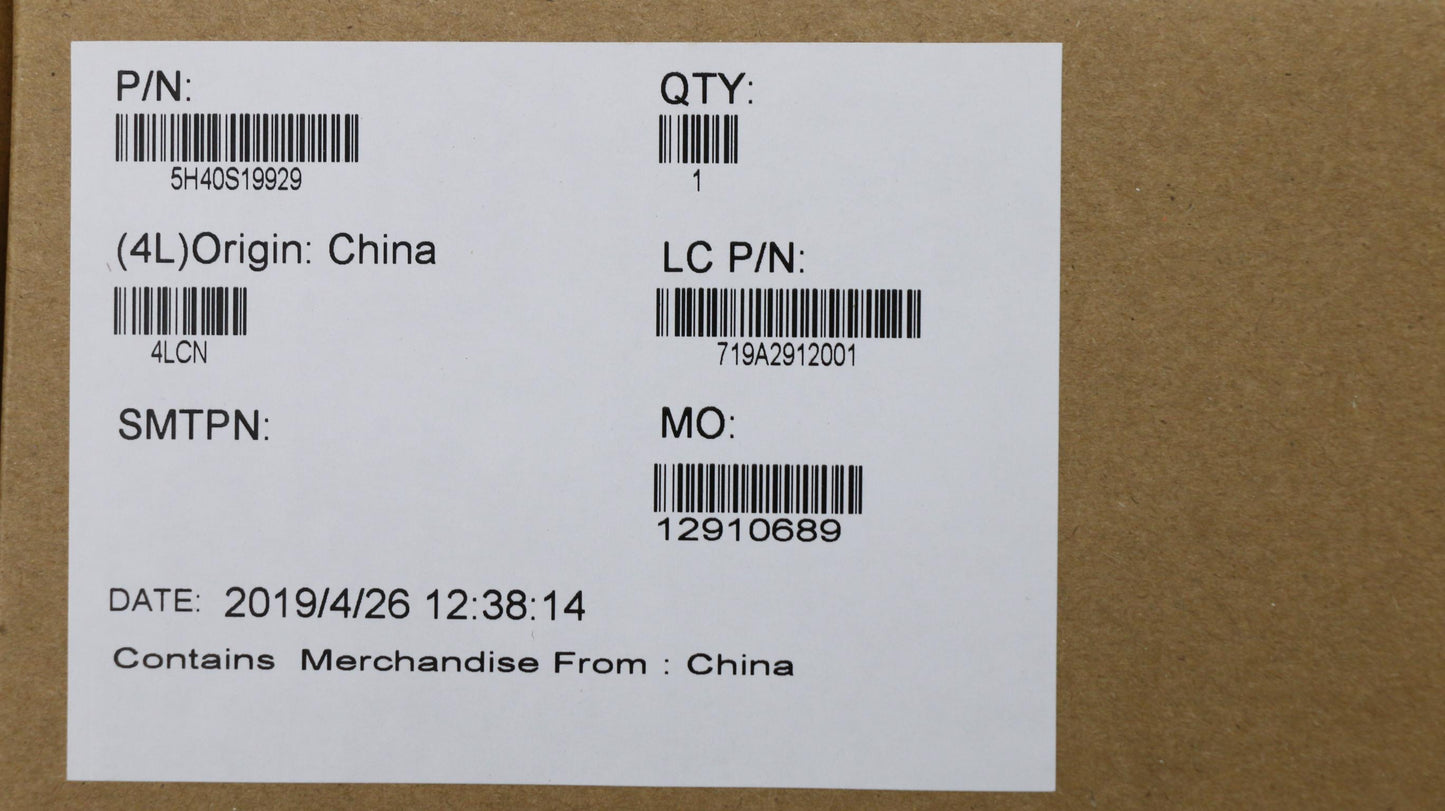 Lenovo Thm_Assy_1160_Dis - 5H40S19929