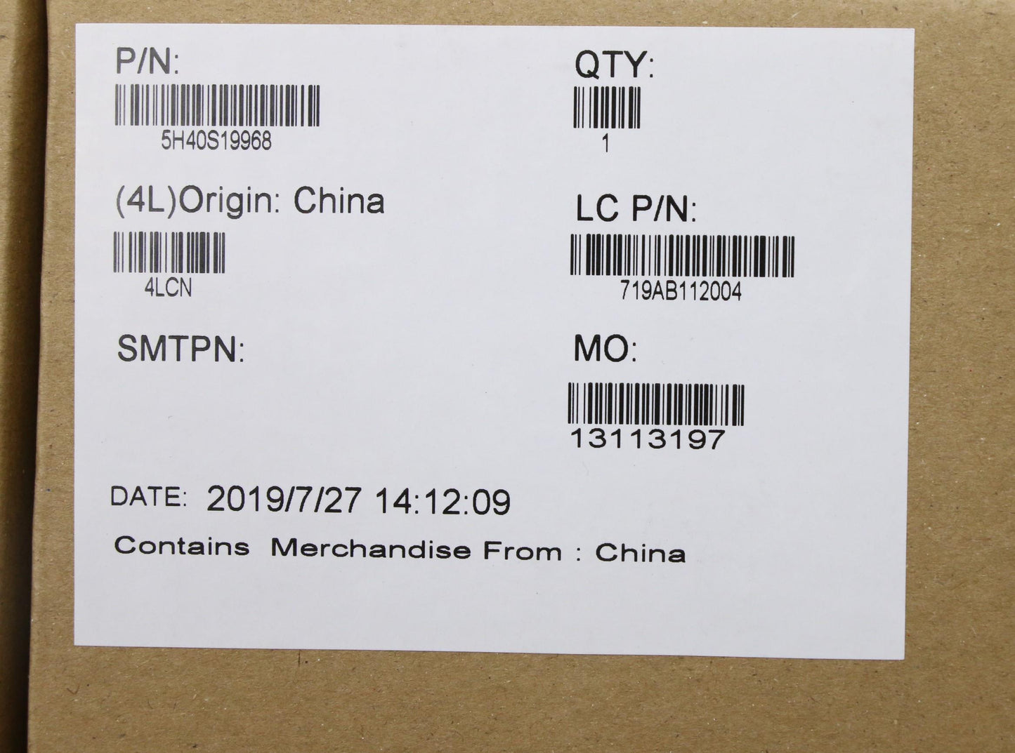 Lenovo Heatsink, UMA - 5H40S19968