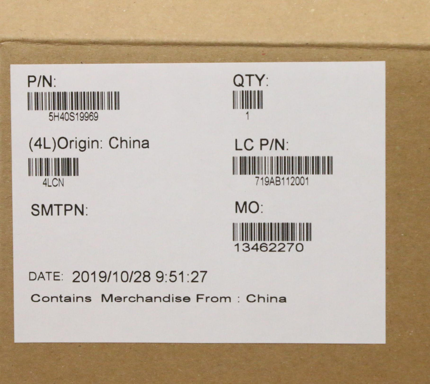 Lenovo Gs54B Thm Dis Ikb Assy Taisol - 5H40S19969