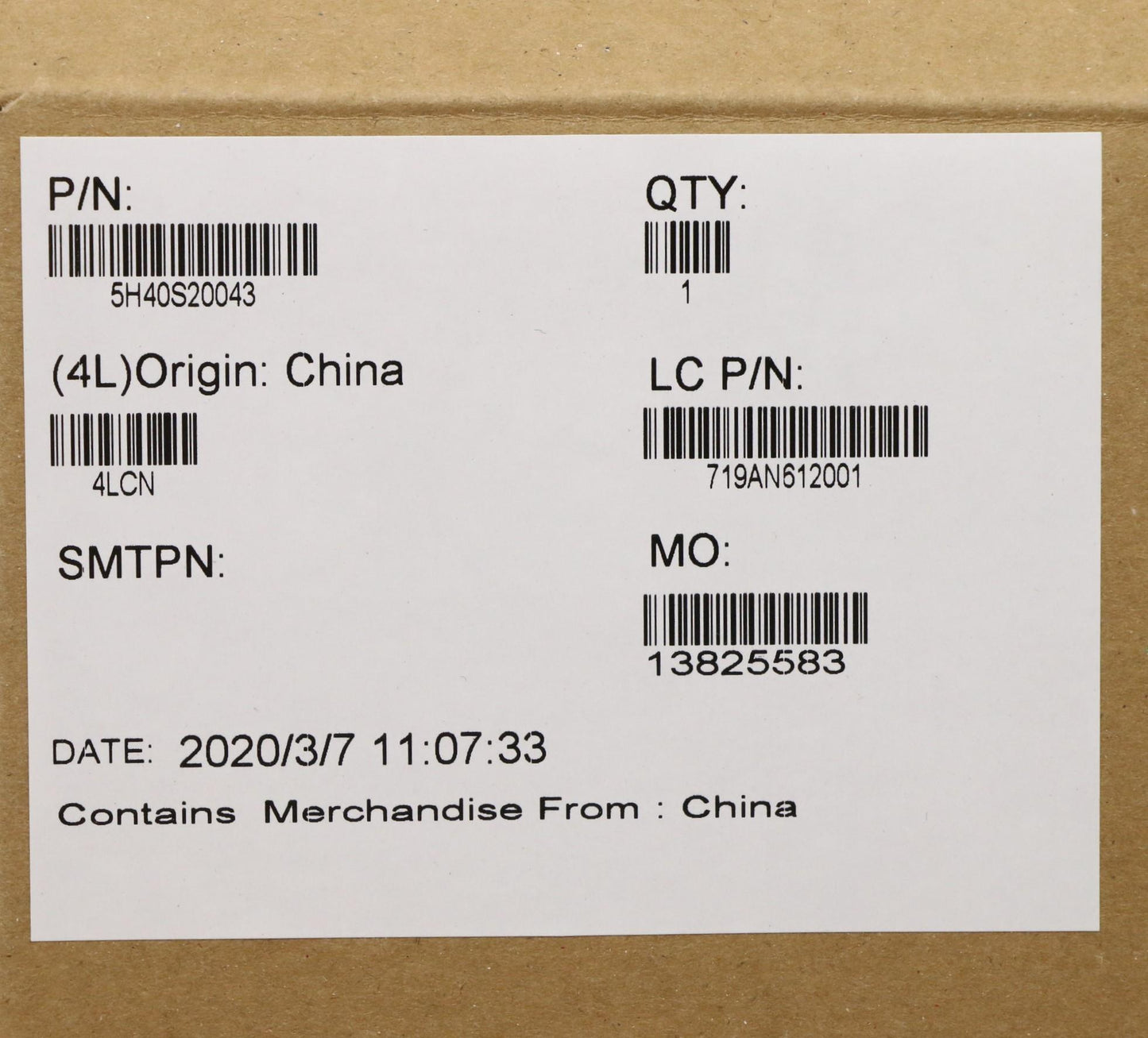 Lenovo Dis_Thm_Assy_Avc - 5H40S20043