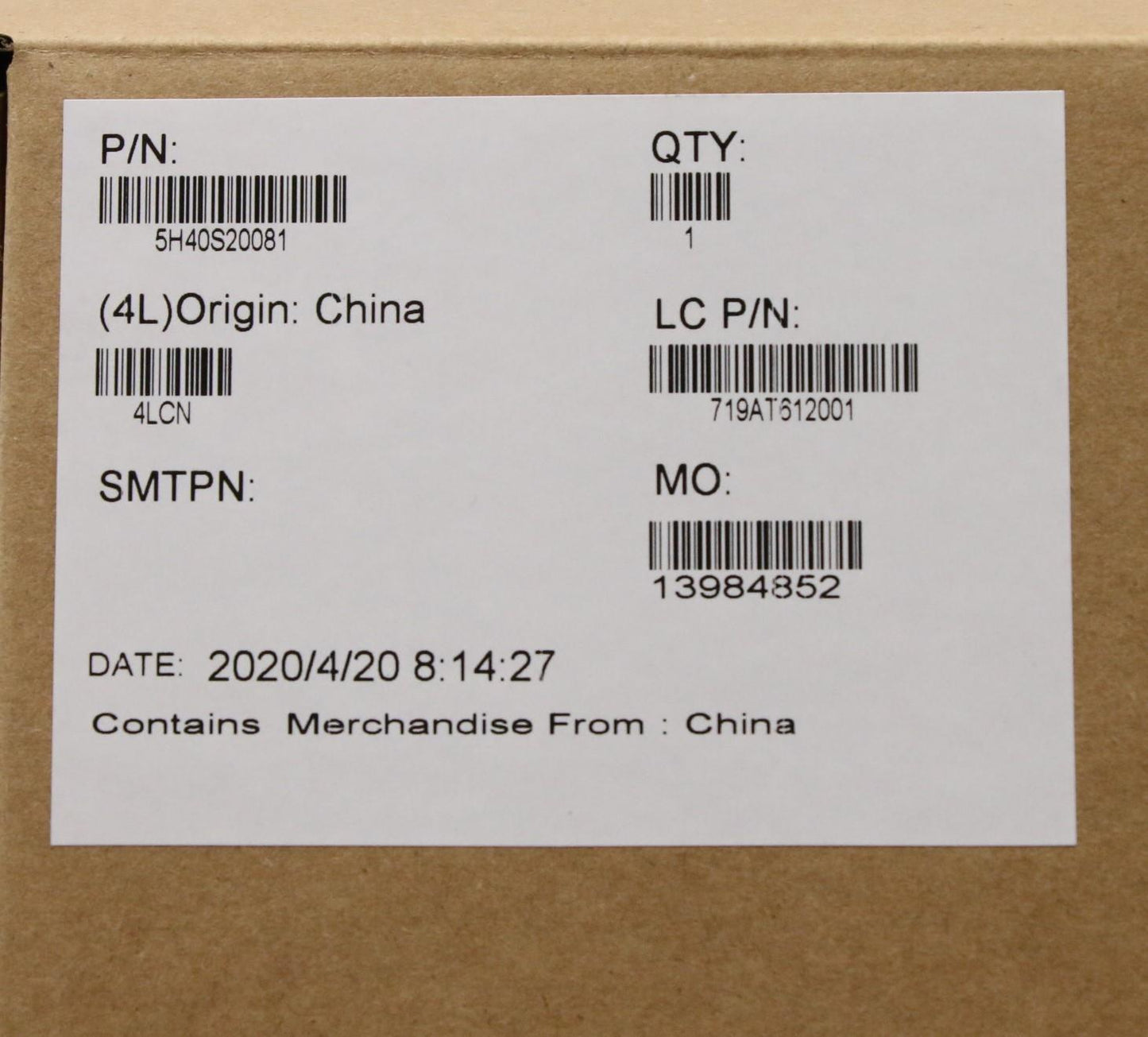 Lenovo Thermal Module, L 81Y6, N18E, FCN - 5H40S20081