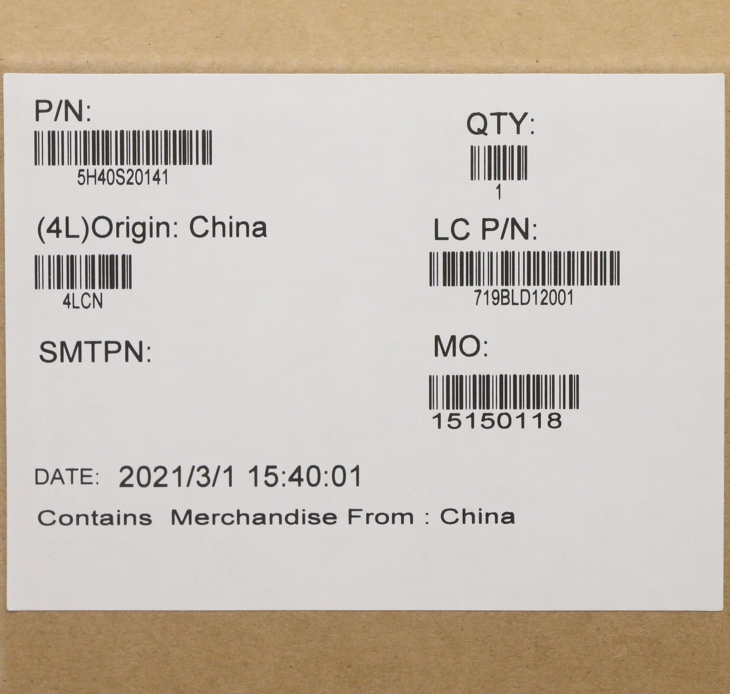 Lenovo Heatsink Heatsink B 82Bc I5 - 5H40S20141
