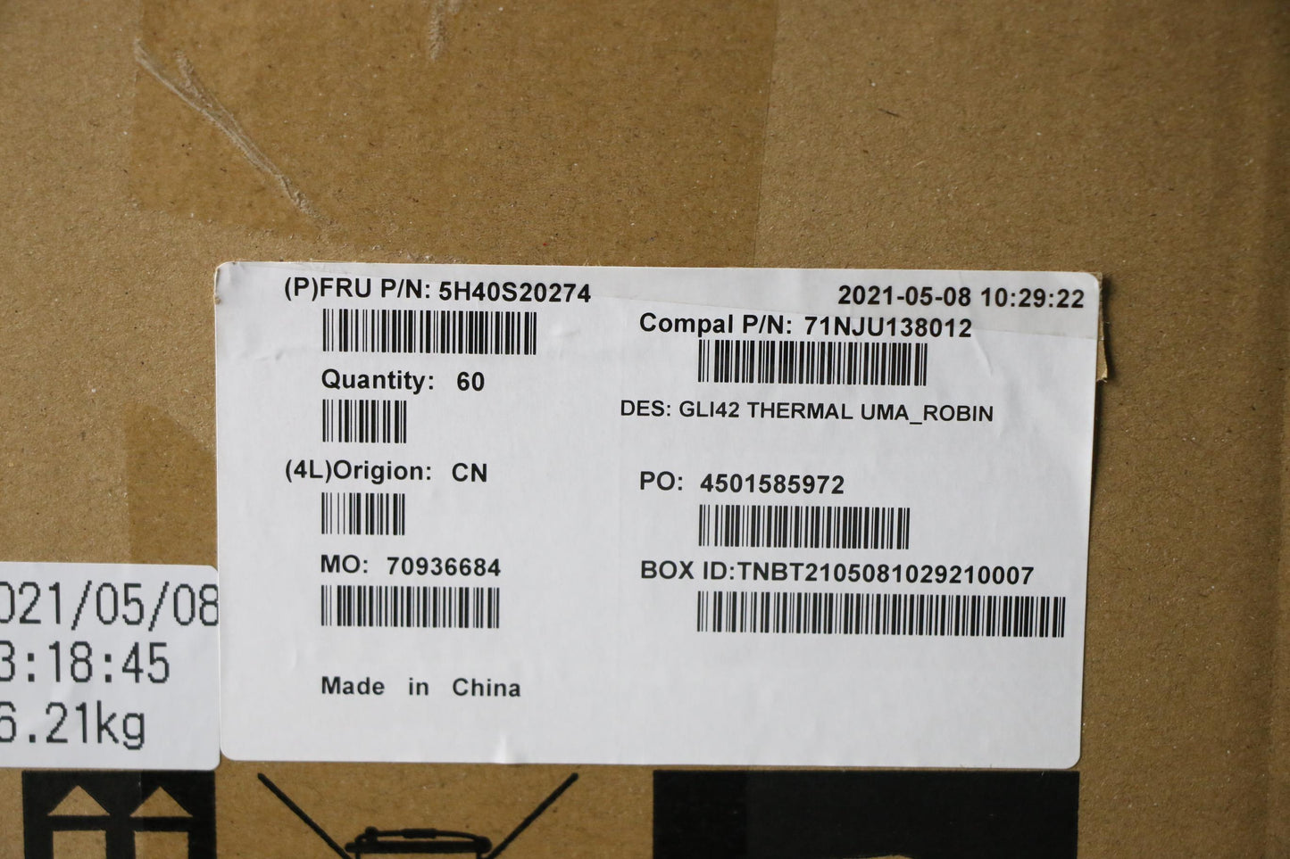Lenovo Heatsink Heatsink C 82L3 Uma_R - 5H40S20274