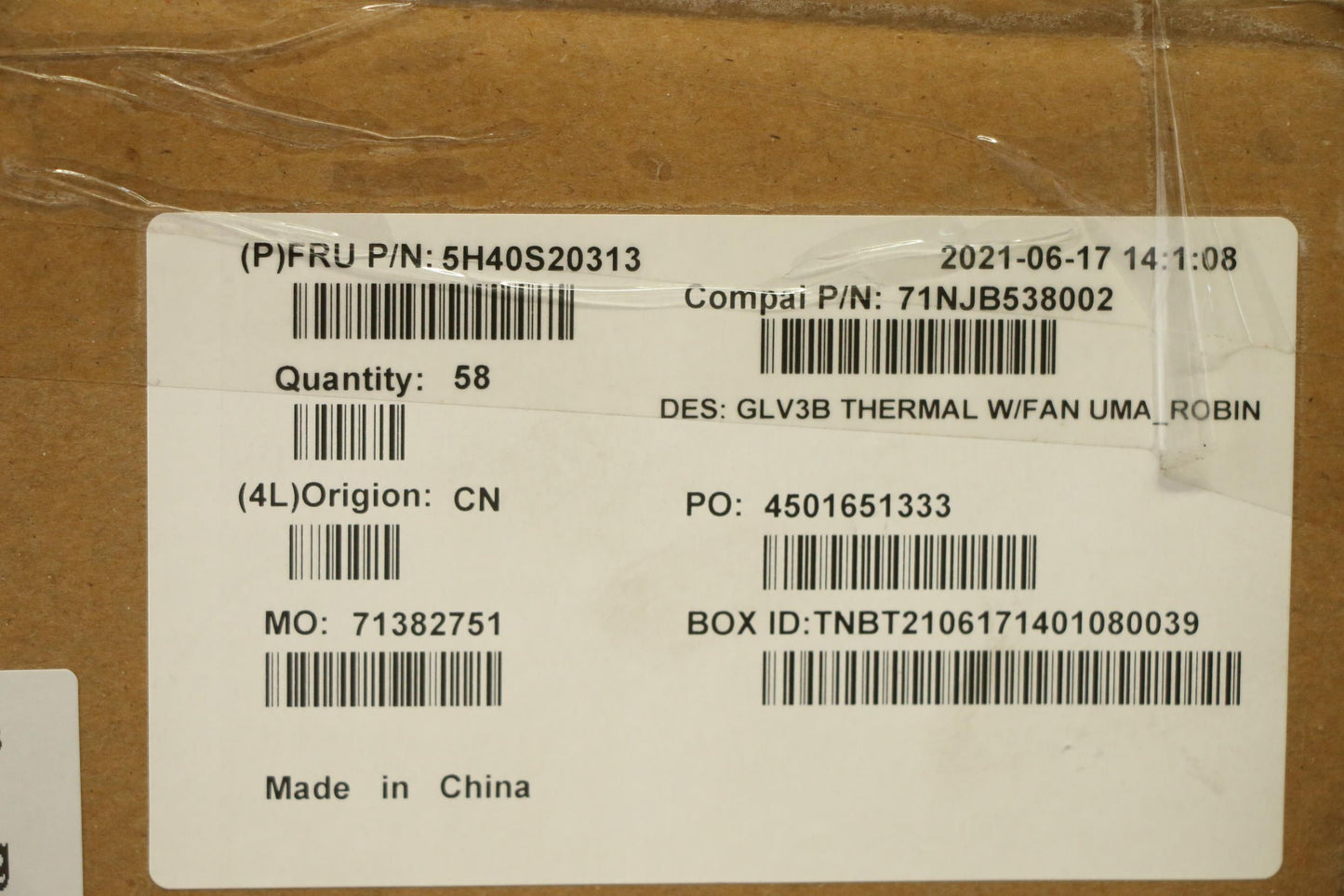 Lenovo Heatsink Thermal Module C 21A4 - 5H40S20313