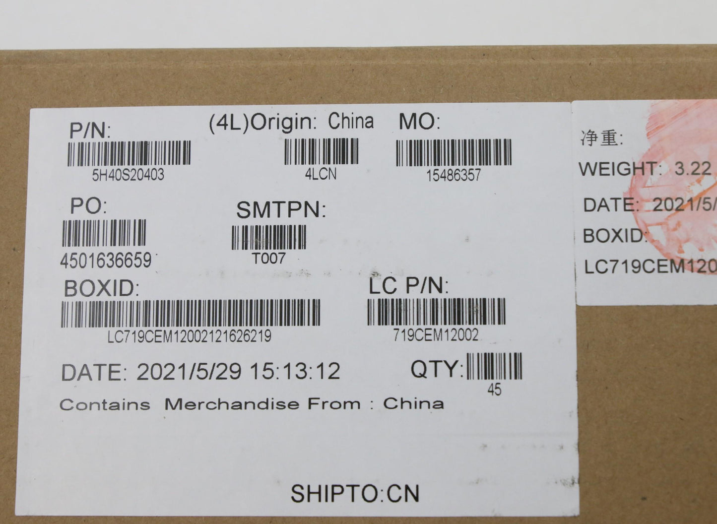 Lenovo Heatsink Thermal Module L82N3 - 5H40S20403