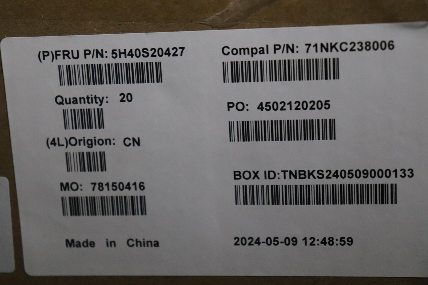 Lenovo Heatsink Thermal Module C82K2 - 5H40S20427