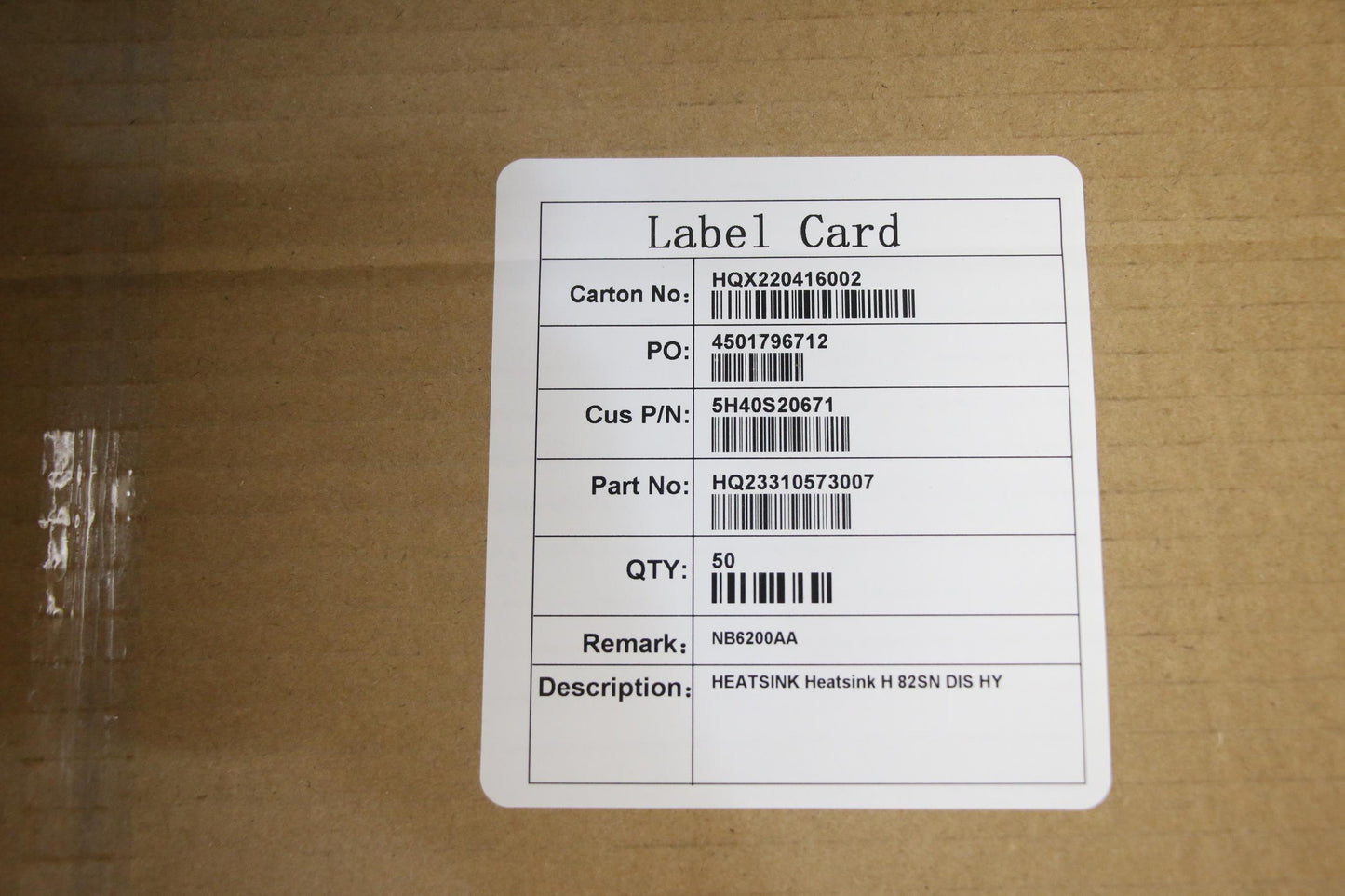 Lenovo Heatsink, Discrete Graphics - 5H40S20671