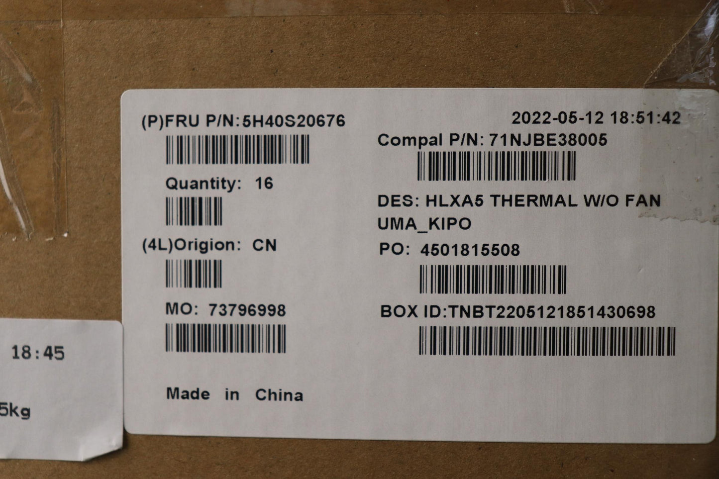 Lenovo Heatsink Heatsink C 21Dj Uma K - 5H40S20676