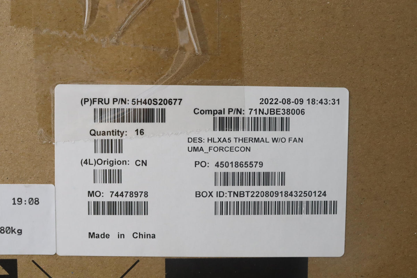 Lenovo Heatsink Heatsink C 21Dj Uma F - 5H40S20677