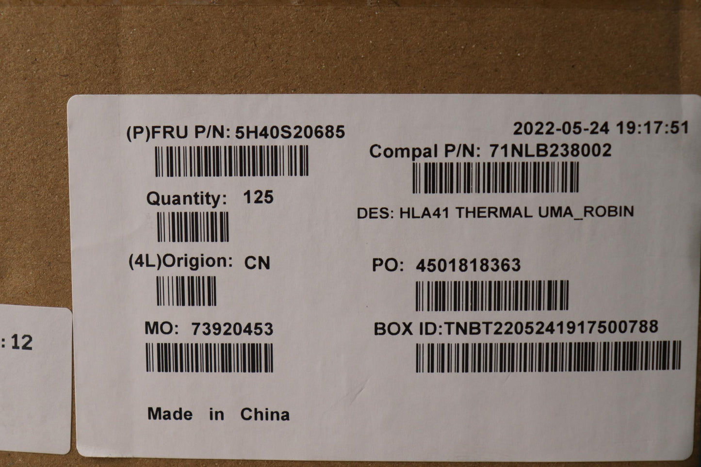 Lenovo Heatsink Heatsink C 82Sj Umaro - 5H40S20685