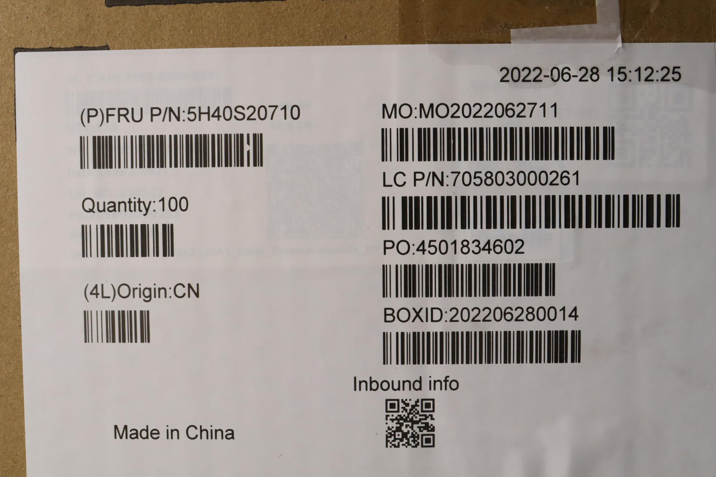 Lenovo Heatsink Heatsink Wt 82Tq Hy - 5H40S20710
