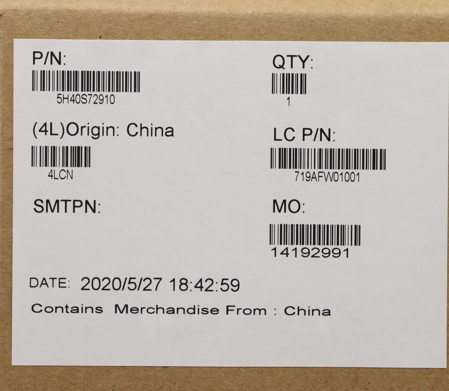 Lenovo Fr4A0 Thermal Dis M25 Thm Assy - 5H40S72910