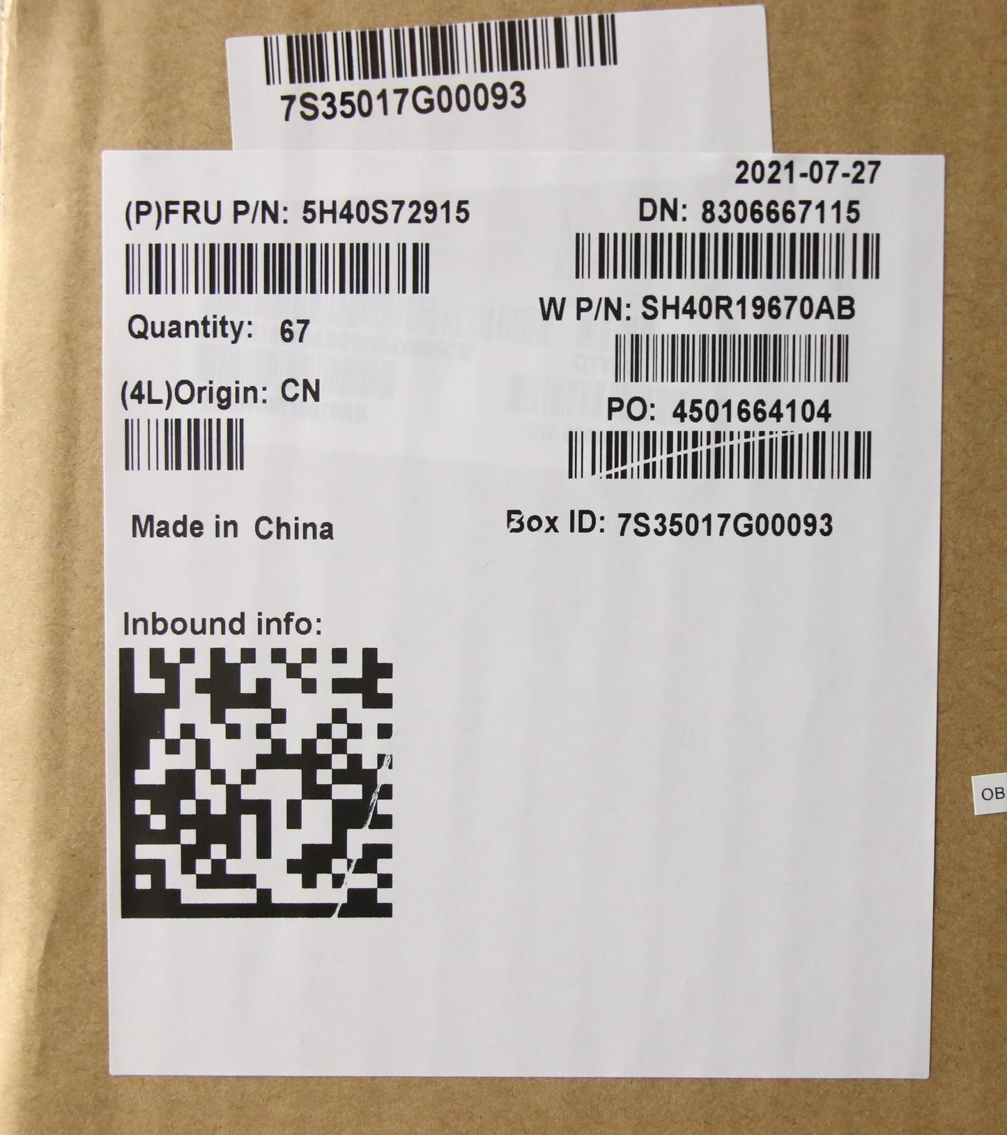 Lenovo - Thermal Module, UMA Unified Memory Architecture - 5H40S72915