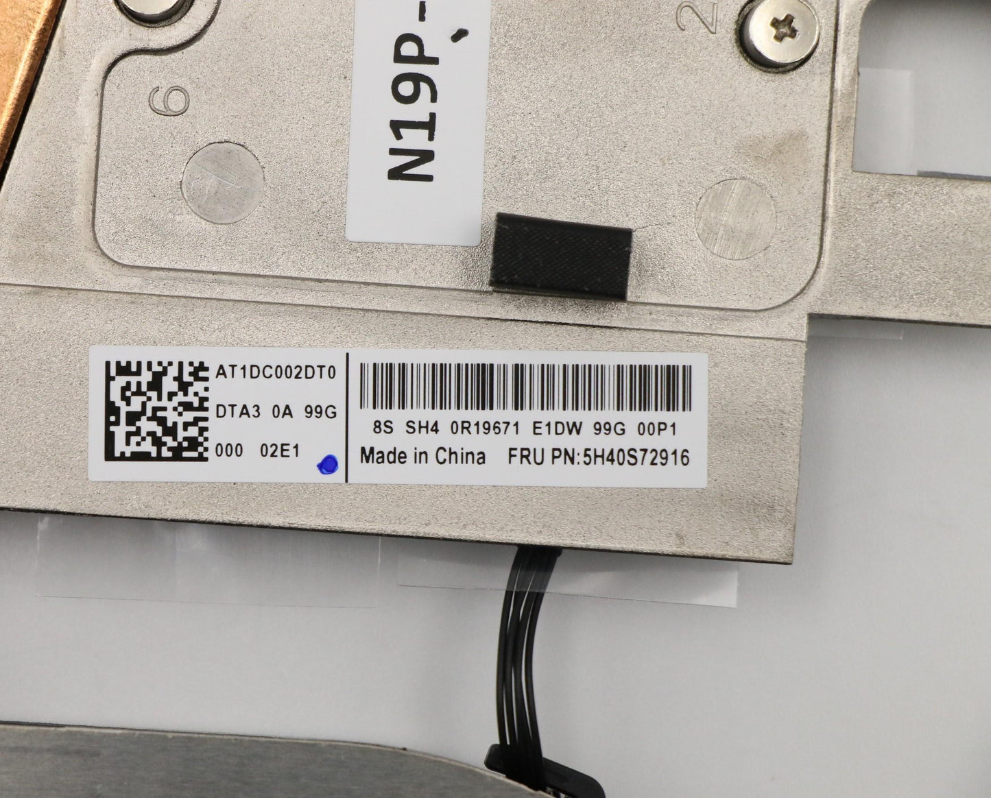 Lenovo Thermal Module with Fan and Heatsink for CR2 N19P - 5H40S72916