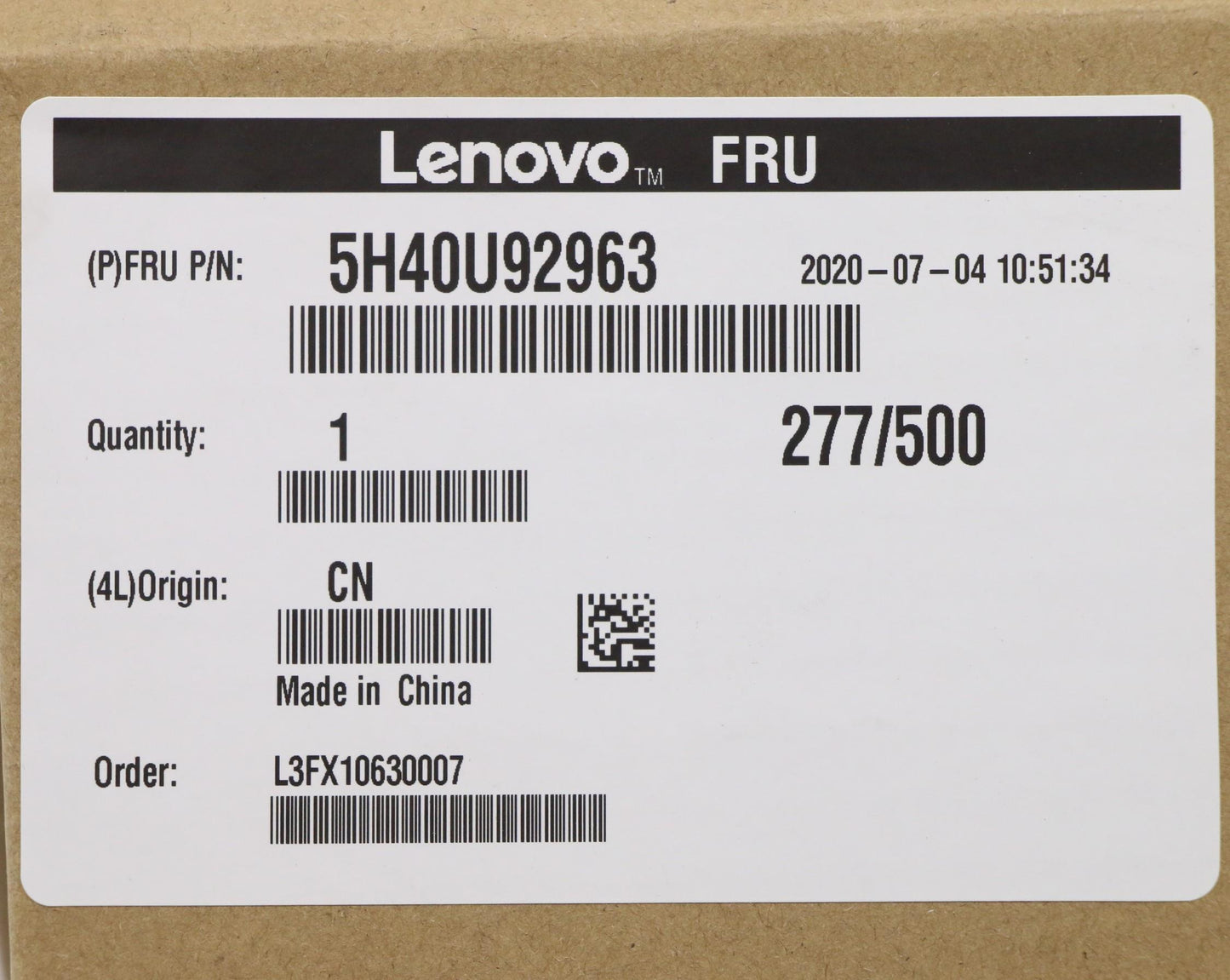 Lenovo Heat Sink (If Separate From Fa - 5H40U92963