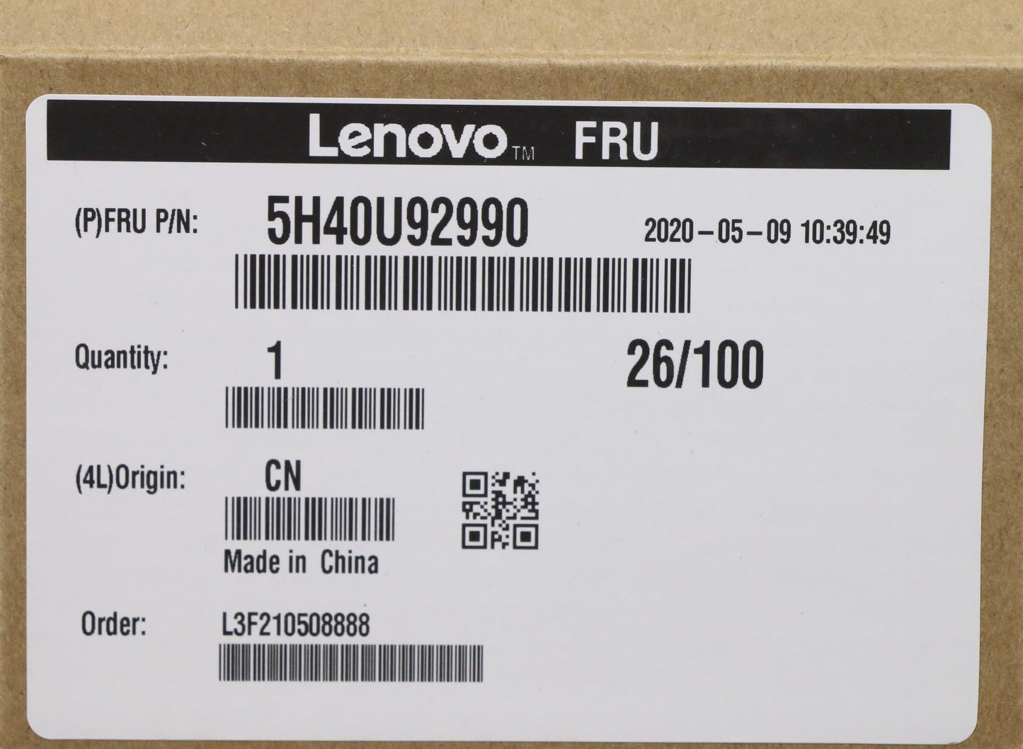 Lenovo Heat Sink (If Separate From Fa - 5H40U92990