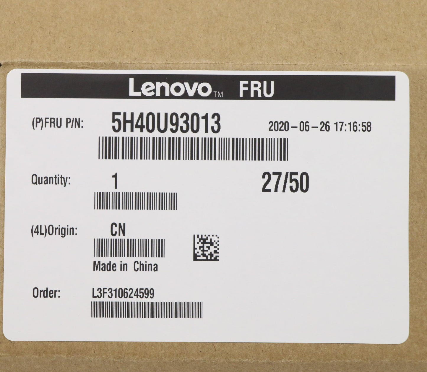 Lenovo Heatsink M2 2242 Ssd Heatsink - 5H40U93013