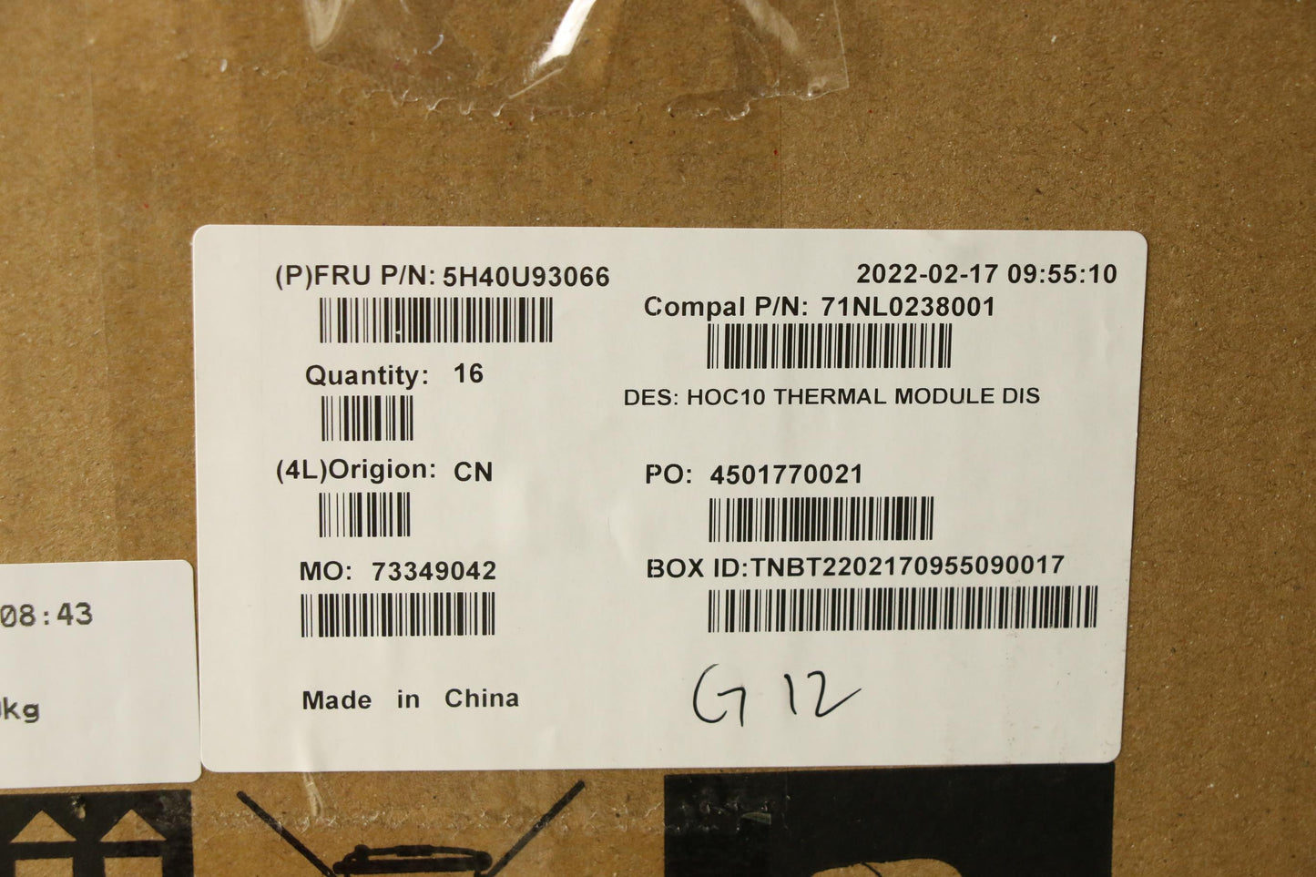 Lenovo Heatsink Dis Thermal Module - 5H40U93066