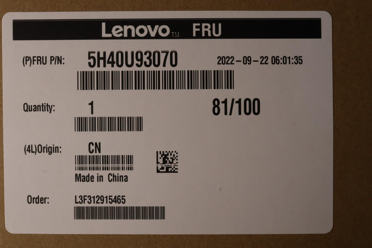 Lenovo Heatsink 125W Cpu Heatsink Ult - 5H40U93070