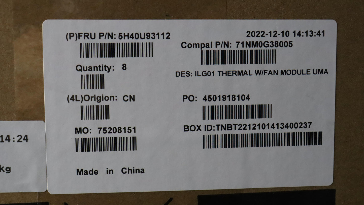 Lenovo Heatsink Tiny M60Q Chrome Hsk - 5H40U93112