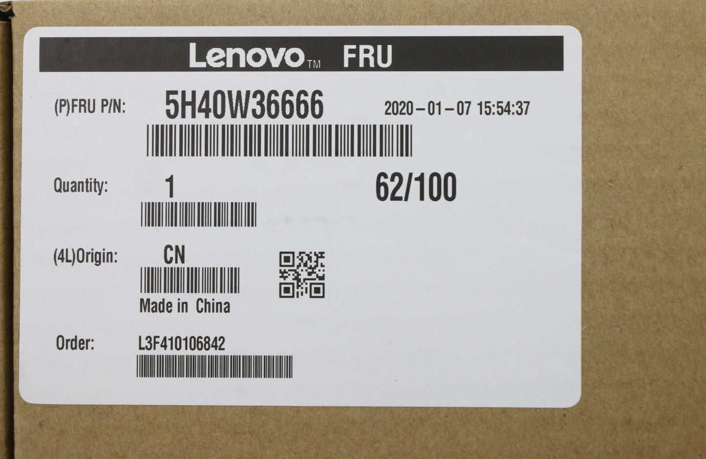Lenovo Cpu Heatsink,W/Fan,Avc - 5H40W36666