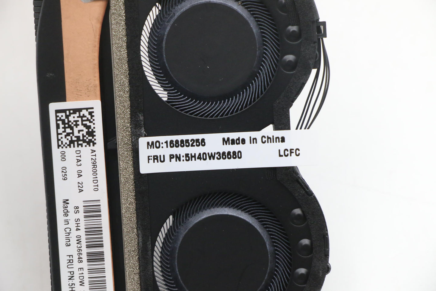 Lenovo CPU Heatsink with Fan, GP Model, Delta Brand - 5H40W36680