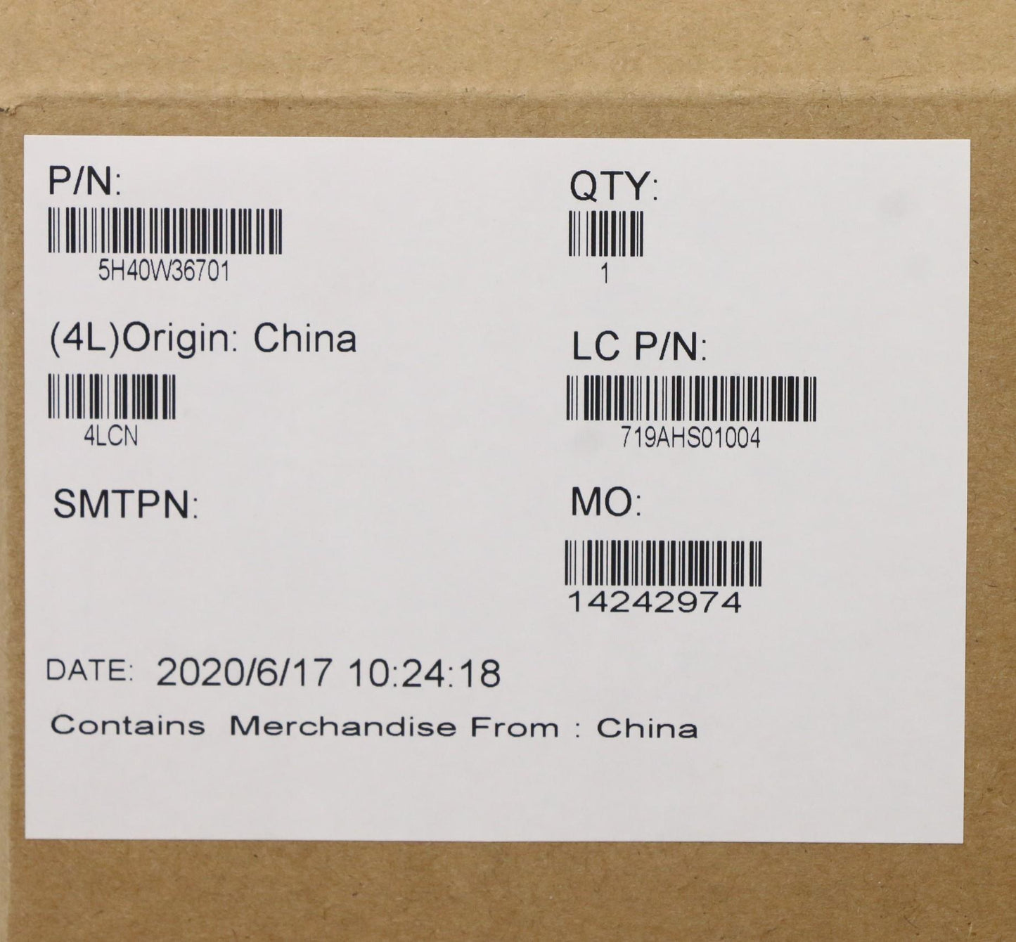 Lenovo CPU Heatsink with Fan, UMA - 5H40W36701