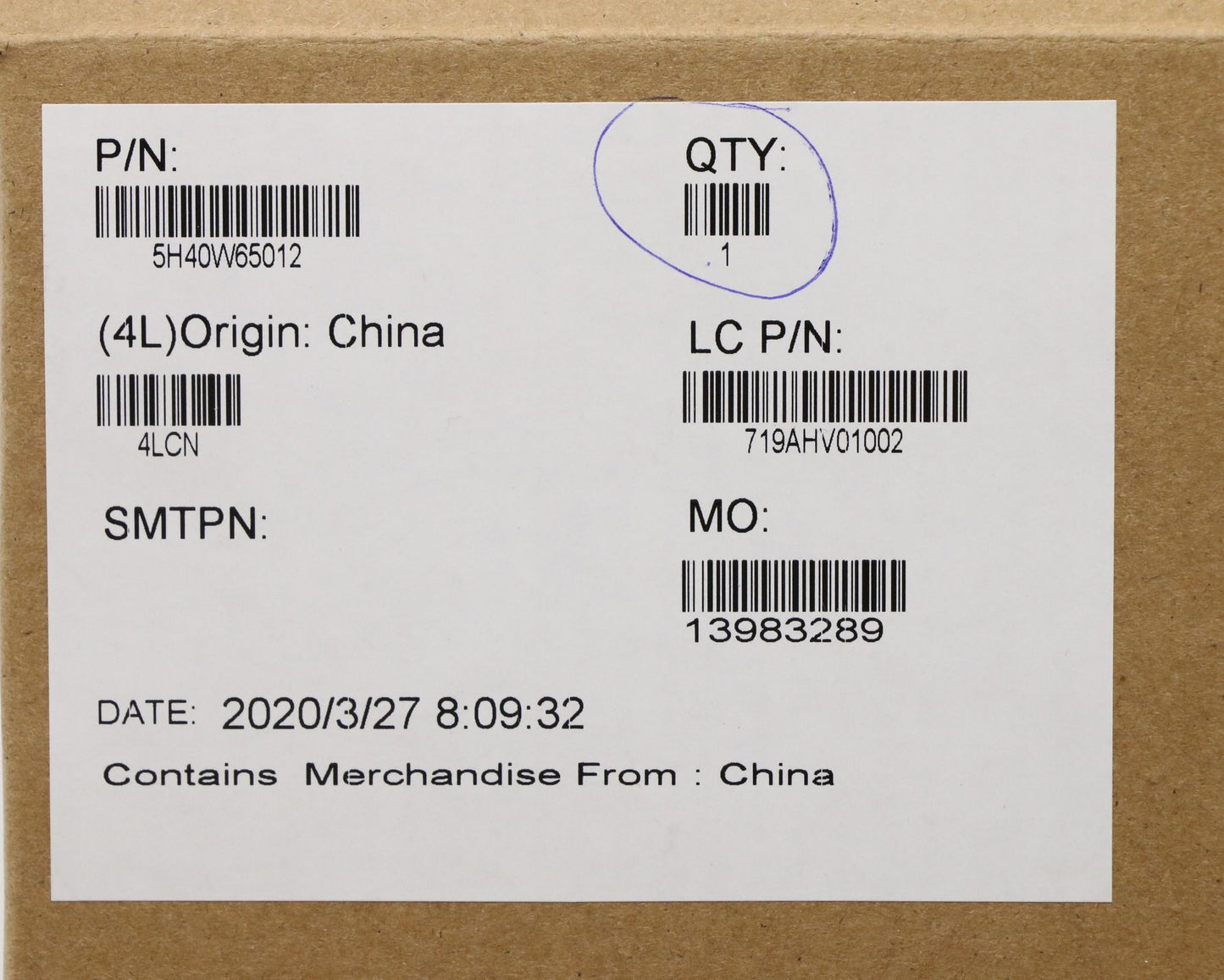 Lenovo Thermal Module with FAN, 4/6C - 5H40W65012