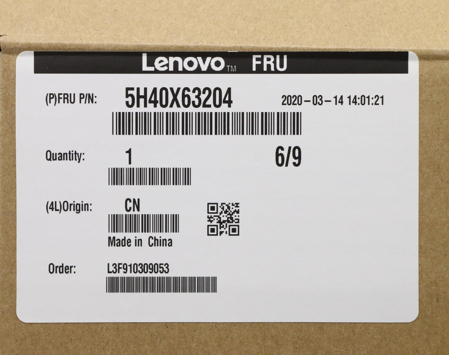Lenovo Thermal Module with Integrated Fan - 5H40X63204