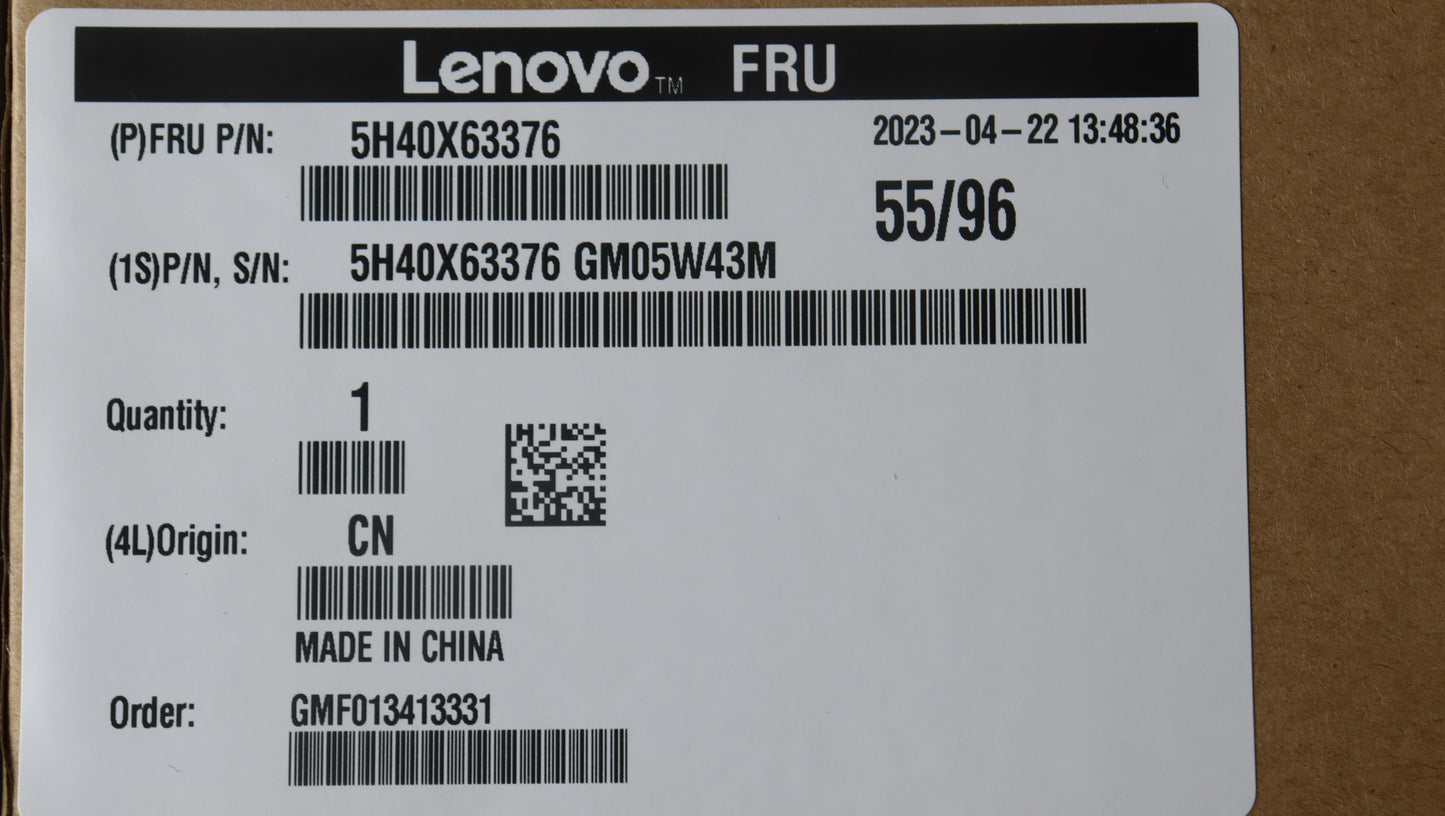 Lenovo Heatsink I/A 65W Cooler,Taisol - 5H40X63376