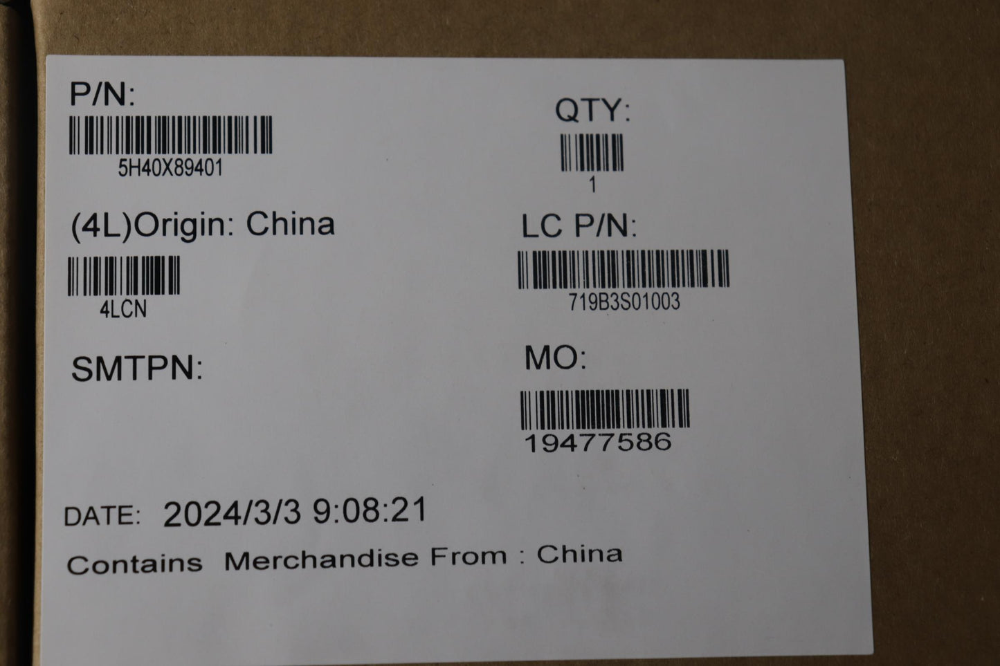 Lenovo Heatsink Fru Gt4A5_Uma_Thm_Ass - 5H40X89401