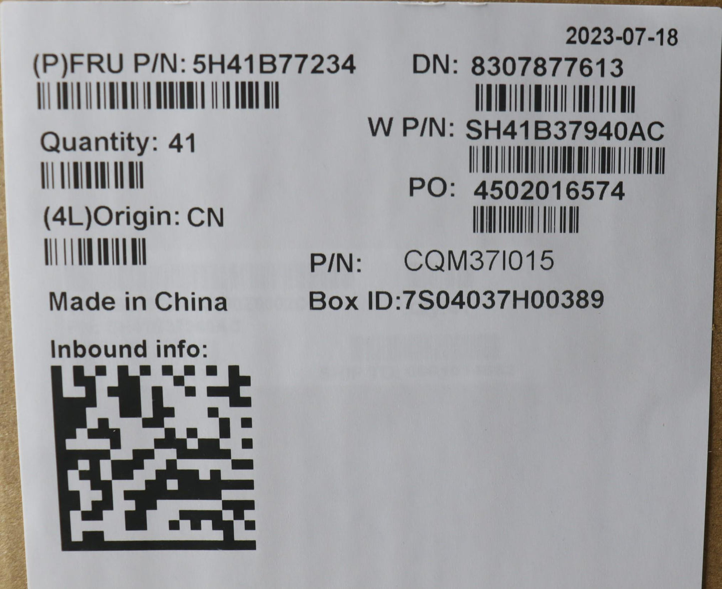Lenovo Heatsink Fru Assy Uma Thm Peak - 5H41B77234