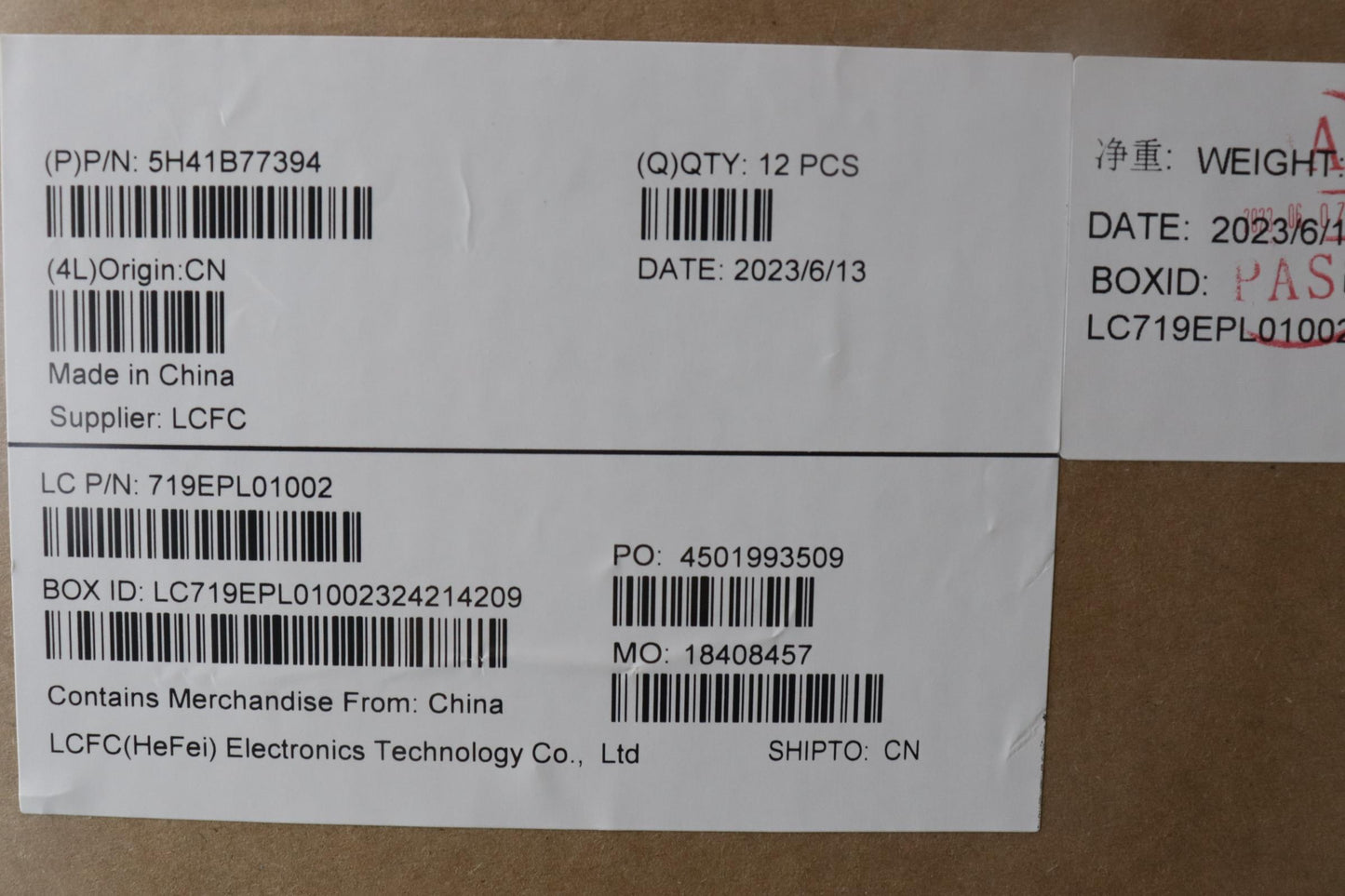 Lenovo Oak-1.0 Intel Fru Ther - 5H41B77394