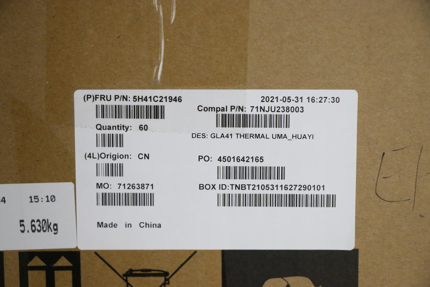 Lenovo Heatsink Heatsink C 82L7 Uma_H - 5H41C21946