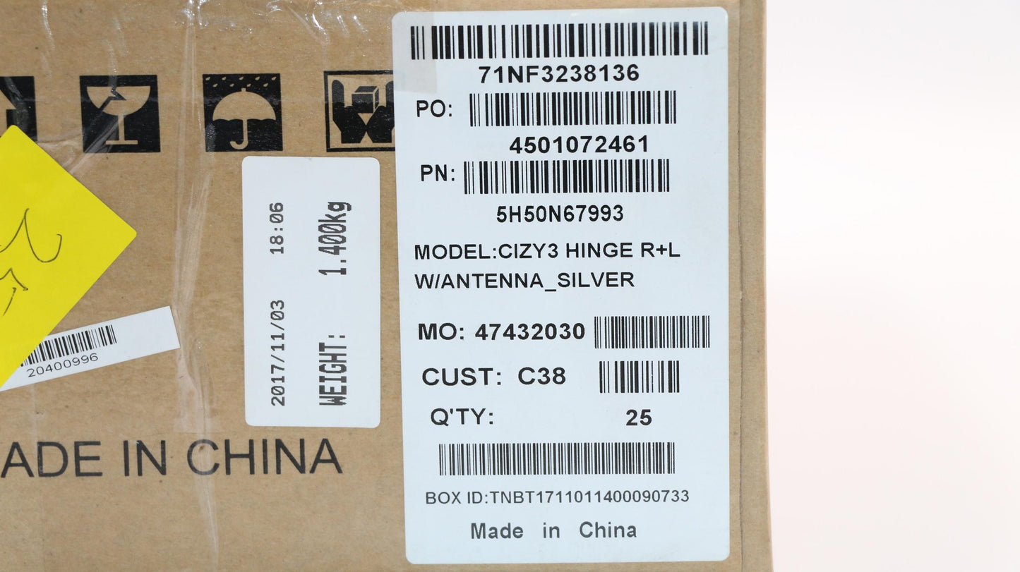 Lenovo Hinge R+L W/Antenna Silver - 5H50N67993